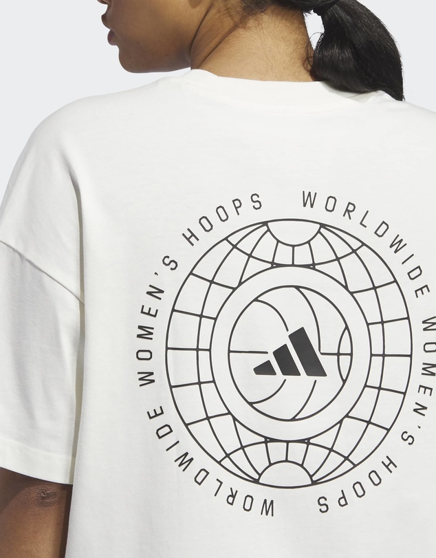 adidas Performance - ADIDAS WORLD WIDE HOOPS GRAPHIC TEE Womens