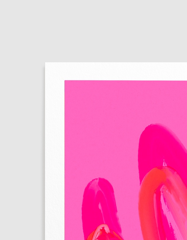 Olive et Oriel - Pinkwave No 6 by Treechild Art Print