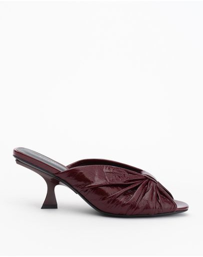 Burgundy Oily Crinkle Leather