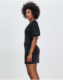 Third Form - Marble Balloon Sleeve Mini Dress