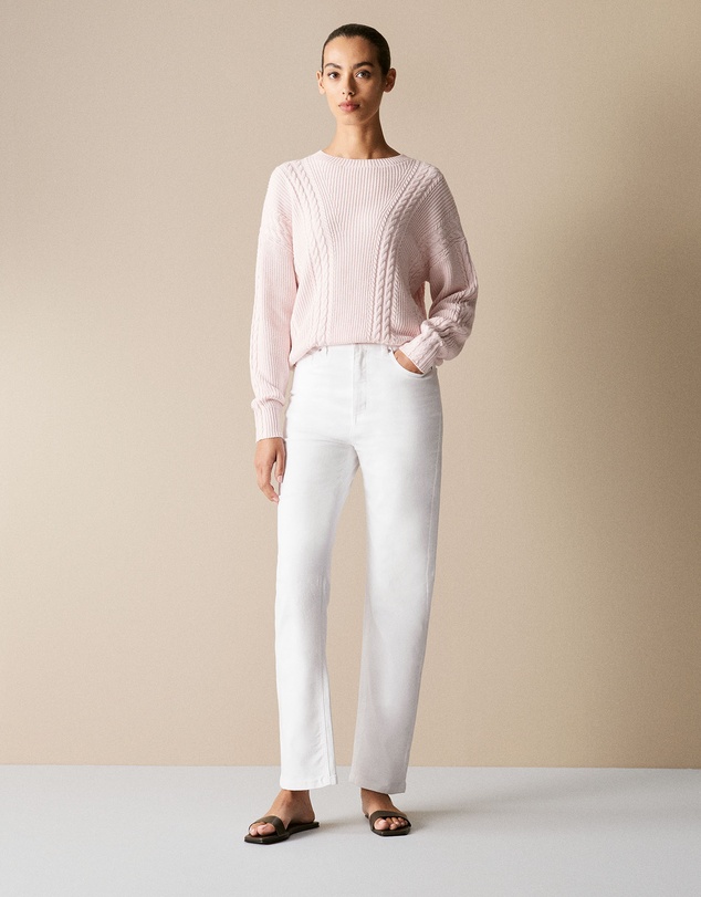 Trenery - Cotton Cashmere Cable Pullover
