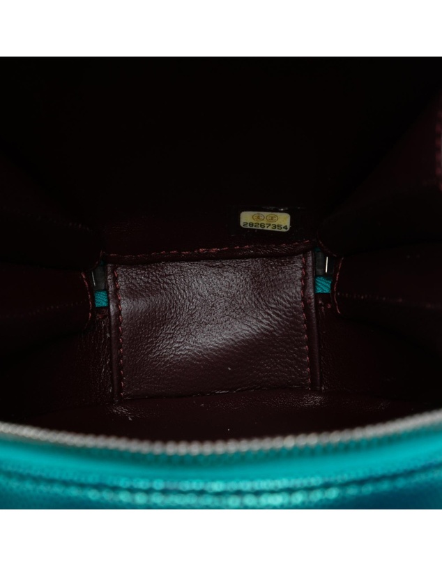 Pre-Loved by Azura Reborn - Pre-Loved Quilted Metallic Caviar Rainbow Hardware Oval Camera Bag