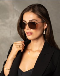 Mestige - Wanderlust Sunglasses embellished with crystals from Swarovski® - Gold