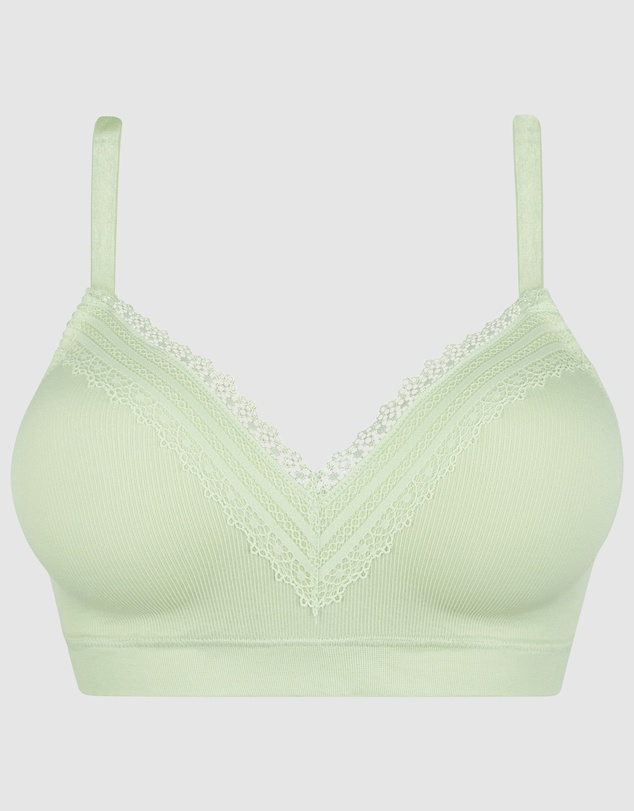 Sans Complexe - Agathe Comfortable Padded Wirefree Bra with Lace