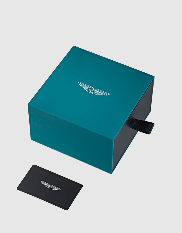 Aston Martin - HDL Podium Green Stainless Steel Black Silicone Strap Watch