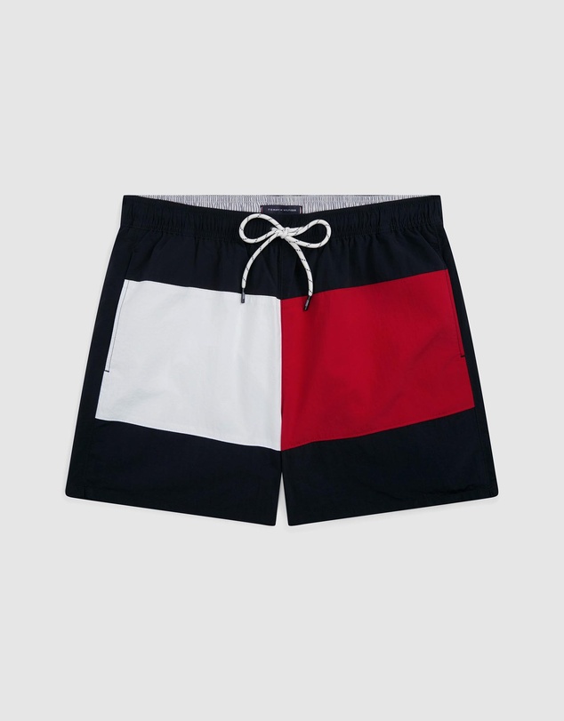 Tommy Hilfiger - Classic Colour-Blocked Mid Length Swim Shorts