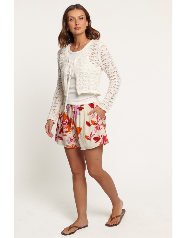 Petal & Pup - Magnolia Tie Front Cardigan - Cream