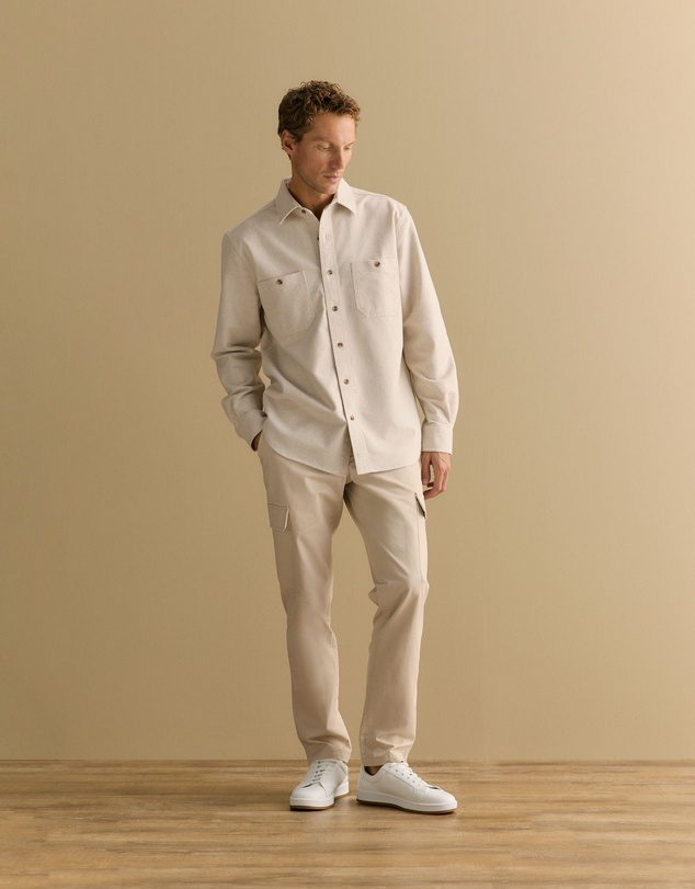 Trenery - Cotton Twill Cargo Pant in Fawn