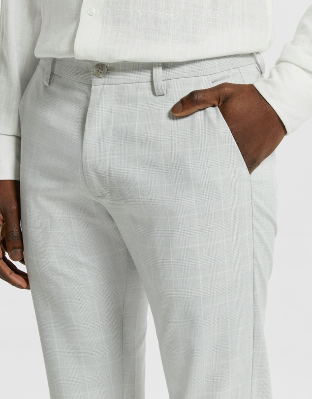 yd. - Terrazzo Check Skinny Chino
