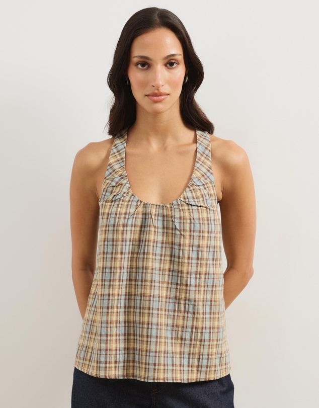 Atmos&Here - Faye Scoop Gathered Neck Tank