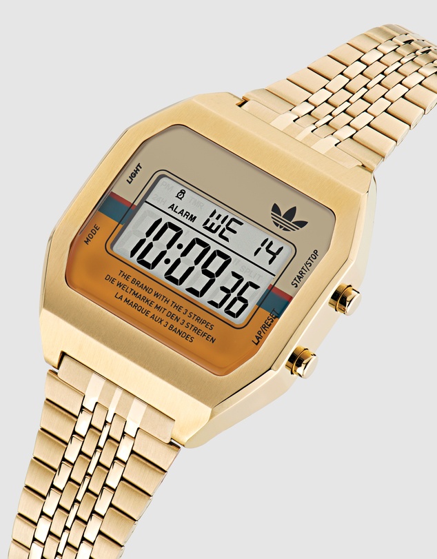 adidas Originals - Digital Two Gold-Tone Watch