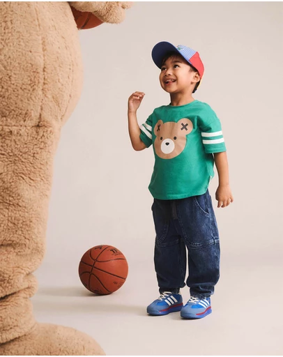 Huxbaby - Huxbear Sporty Stripe Slouchy Tee - Babies-Teens
