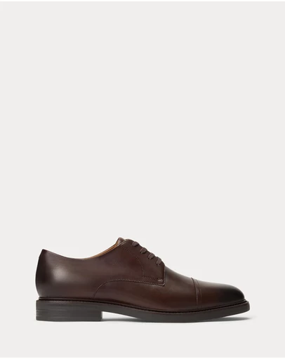 Polo Ralph Lauren - Asher Burnished Leather Derby Shoes - Men's