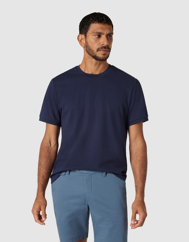 Politix - Slim Fit Jacquard Texture Tee