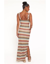 Petal & Pup - Sommer Midi Dress - Multi Stripe