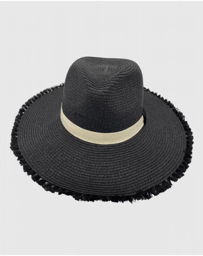 Jacaru - Jacaru 1868 Wide Brim Ladies Hat Black
