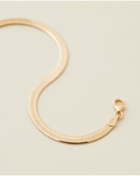 SAINT VALENTINE - Sphinx 3mm Snake Chain Bracelet - Gold