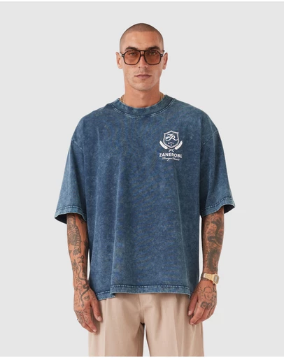 Zanerobe - Crest Flow Tee GD Navy