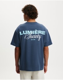 Cotton On - Box Fit Text T-Shirt