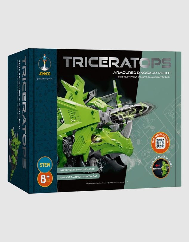 JOHNCO - Johnco - Triceratops - Armoured Dinosaur Robot