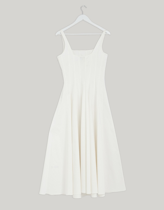 Revibe - Repaired Oroton Panelled Day Dress - AU 8