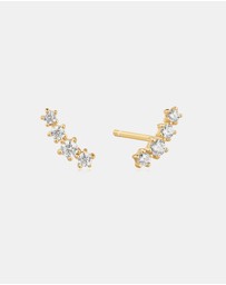 Ania Haie - Gold Sparkle Climber Studs