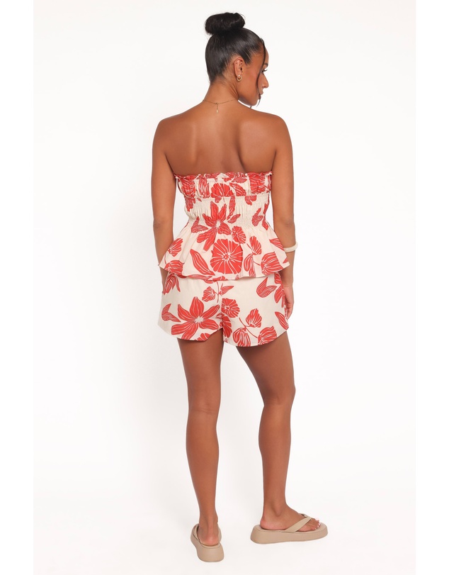 Petal & Pup - Luna Short Set - Red Floral