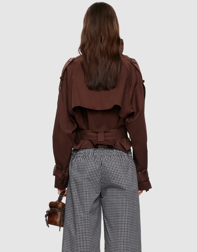 Lioness - Blanc Cropped Trench Coat