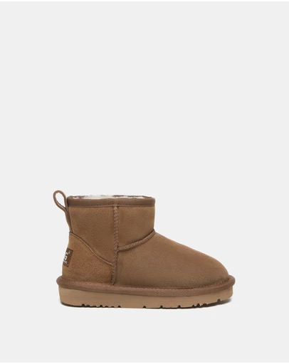 EVERAU - Australian Shepherd Ugg Noel Kids Mini Cow Suede Upper UGG Boots