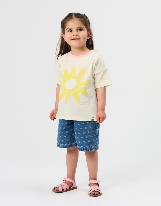 Goldie + Ace - Carpenter Denim Shorts - ICONIC EXCLUSIVE - Babies-Kids