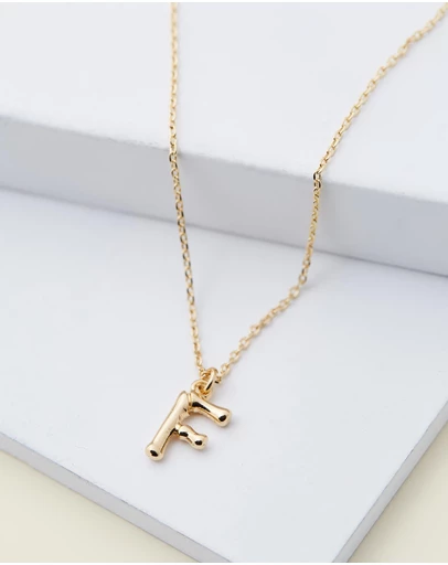Zahar - Letter F Necklace