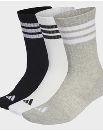 adidas Performance - 3-Stripes Cushioned Crew Socks 3 Pair Pack Unisex