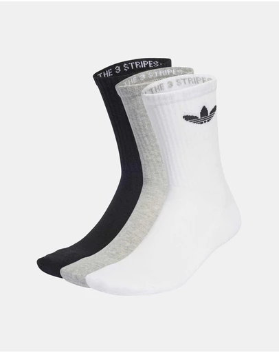 adidas Originals - 3 Pairs Pack Trefoil Crew Sock Cushion