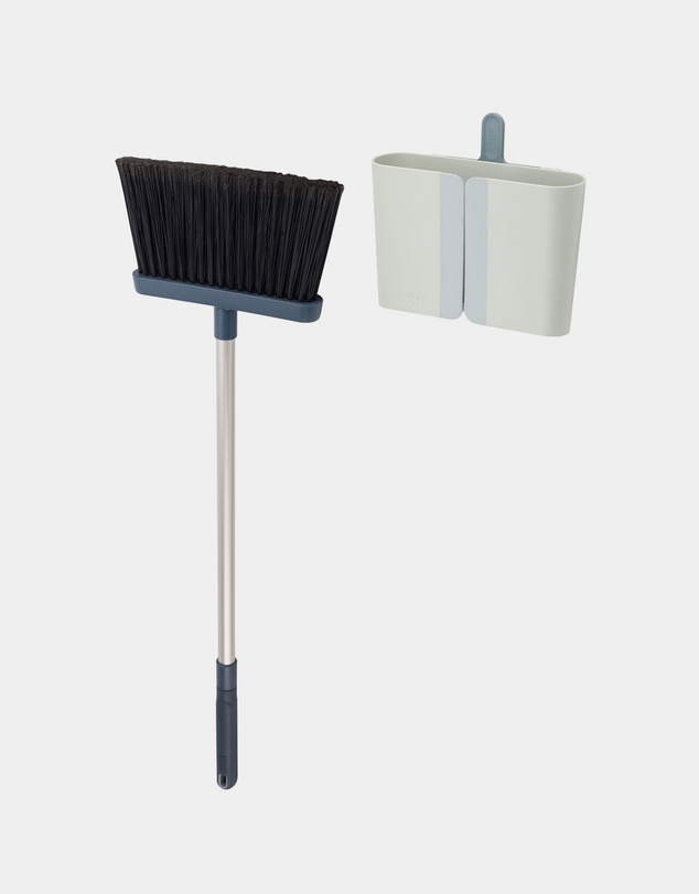 Joseph Joseph - CleanStore Wall-mounted Broom with Dust-shield Storage