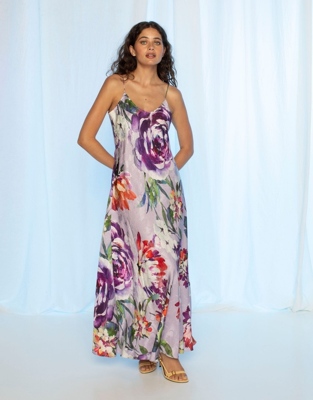 KACHEL - Sandra Slip Maxi Dress