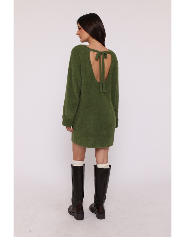 Petal & Pup - Mitchell Knit Mini Dress - Olive