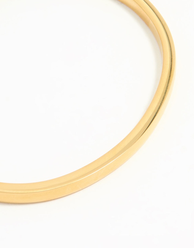 Lovisa - Waterproof Gold Plated Stainless Steel Solid Hinge Bangle