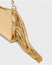 Maje - Miss M Pouch Metal Rippled Small Leather Goods