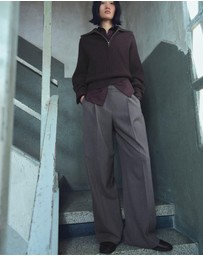 M.N.G - Pleated Wide Leg Trousers