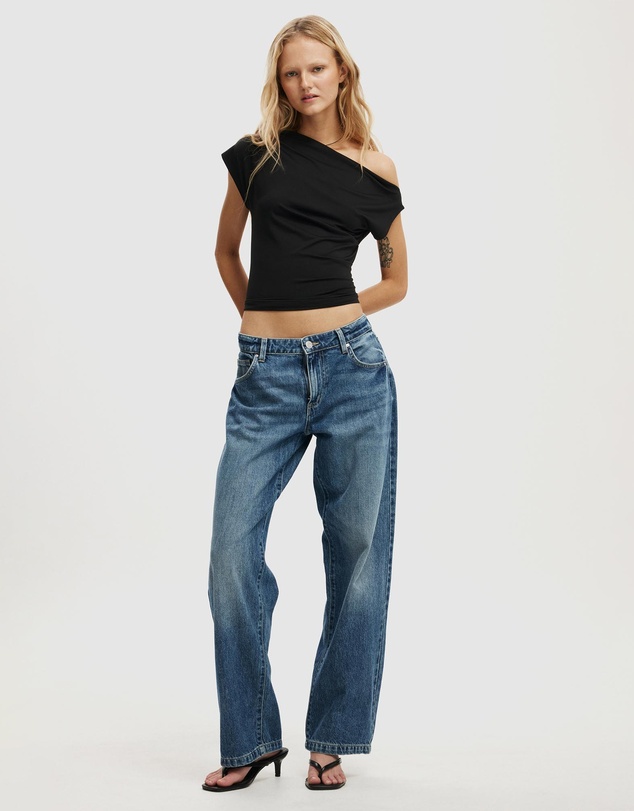 Cotton On - Georgie Off Shoulder Short Sleeve Top