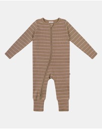 Kynd Baby - Organic Cotton Waffle in Neutral Stripe