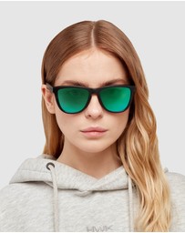 Hawkers Co - HAWKERS Polarized Carbon Black Green One Raw Sunglasses for Men and Women UV400