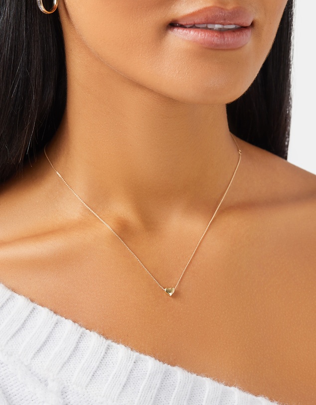Michael Hill - Heart Slider Necklace in 10kt Yellow Gold