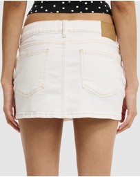 Cotton On - Micro Low Denim Skirt