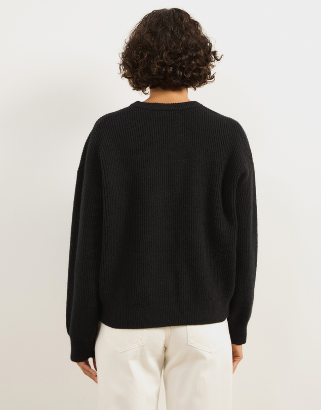 Atmos&Here - Rory Button Detail Crew Neck Jumper