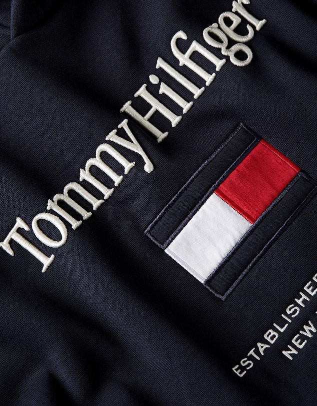 Tommy Hilfiger - Logo Embroidery Flex Fleece Hoodie