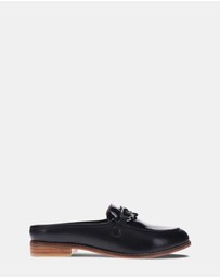 Mia Vita - Trudy Mule - Black/Black Croc