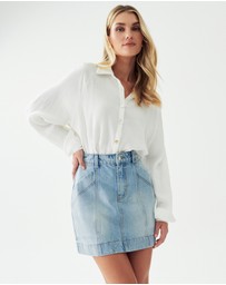 The Fated - Asha Denim Mini Skirt
