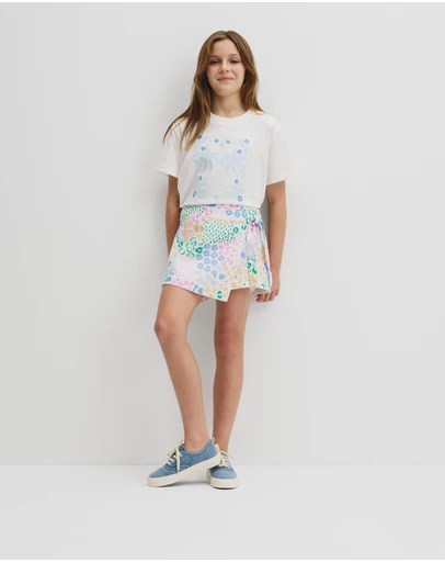 Country Road - Teen Print Wrap Skort