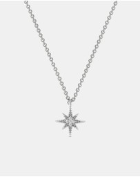 Mestige - Starlight Shimmer Necklace - Silver Plated